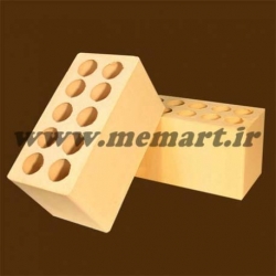 yellow perforated bricks10x10x20 