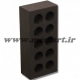 brown perforated bricks 5.5x10x21.5 