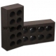 brown perforated bricks 5.5x10x21.5 