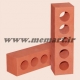half red perforated bricks 5.5x6x22 